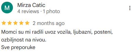 Zadovoljan klijent auto servisa OEMS Centar Sarajevo